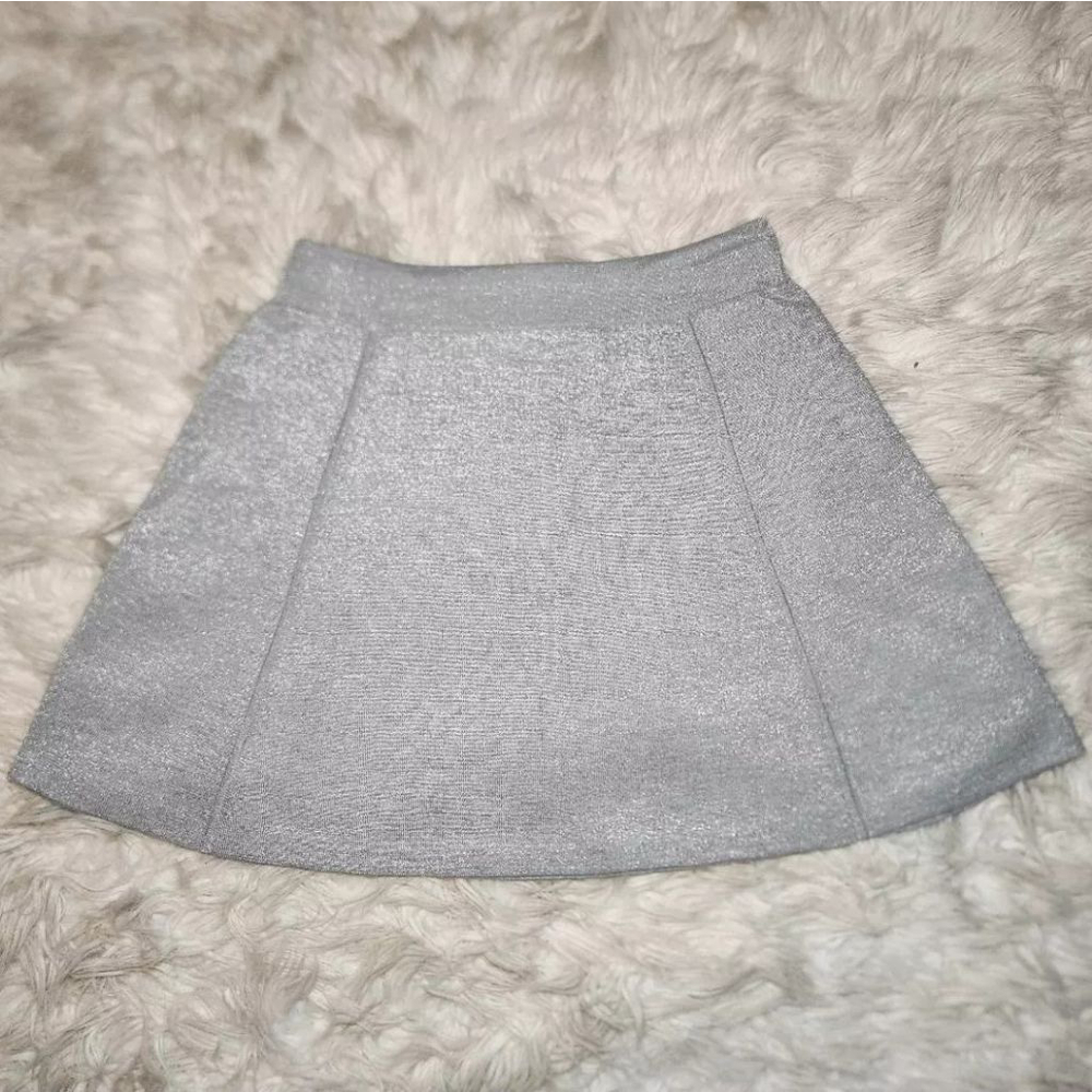 Theory Doreene Wool Metallic Skater Skirt - Picture 9 of 9